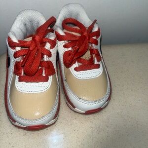 Burnt orange and tan Nike air max